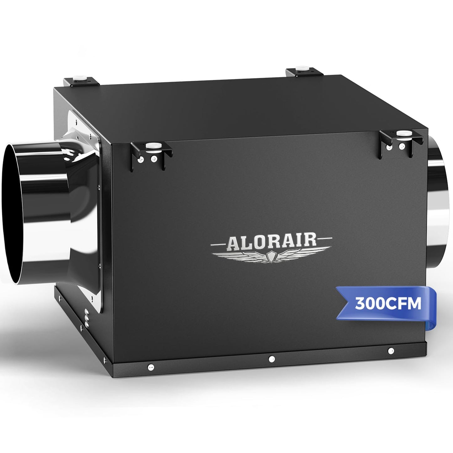 ALORAIR 6 Inch Inline Bathroom Exhaust Fan – Ultra Quiet 300 CFM Ventilation Fan for Bathroom, Attic, Kitchen, Garage, Laundry Room – Durable, Easy to Install, Powerful Airflow