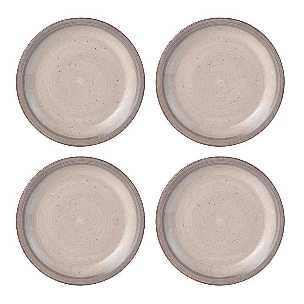 Pfaltzgraff Sadie 16-Piece Cream Dinnerware Set, Service for 4, Durable Stoneware Plates and Bowls with Classic Design, Microwave and Dishwasher Safe