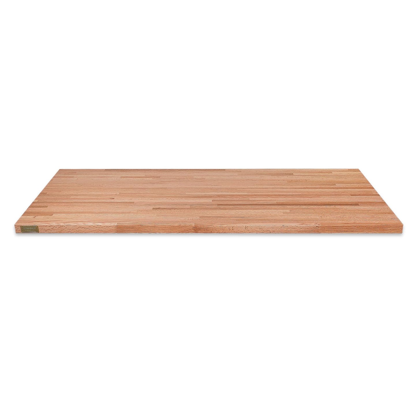 CONSDAN Butcher Block Counter Top, USA Grown Oak Solid Hardwood Countertop, Wood Slabs for Kitchen, Reversible, Both Side Polished, Prefinished with Food-safe Oil, 1.5" Thickness, 18" L x 25" W