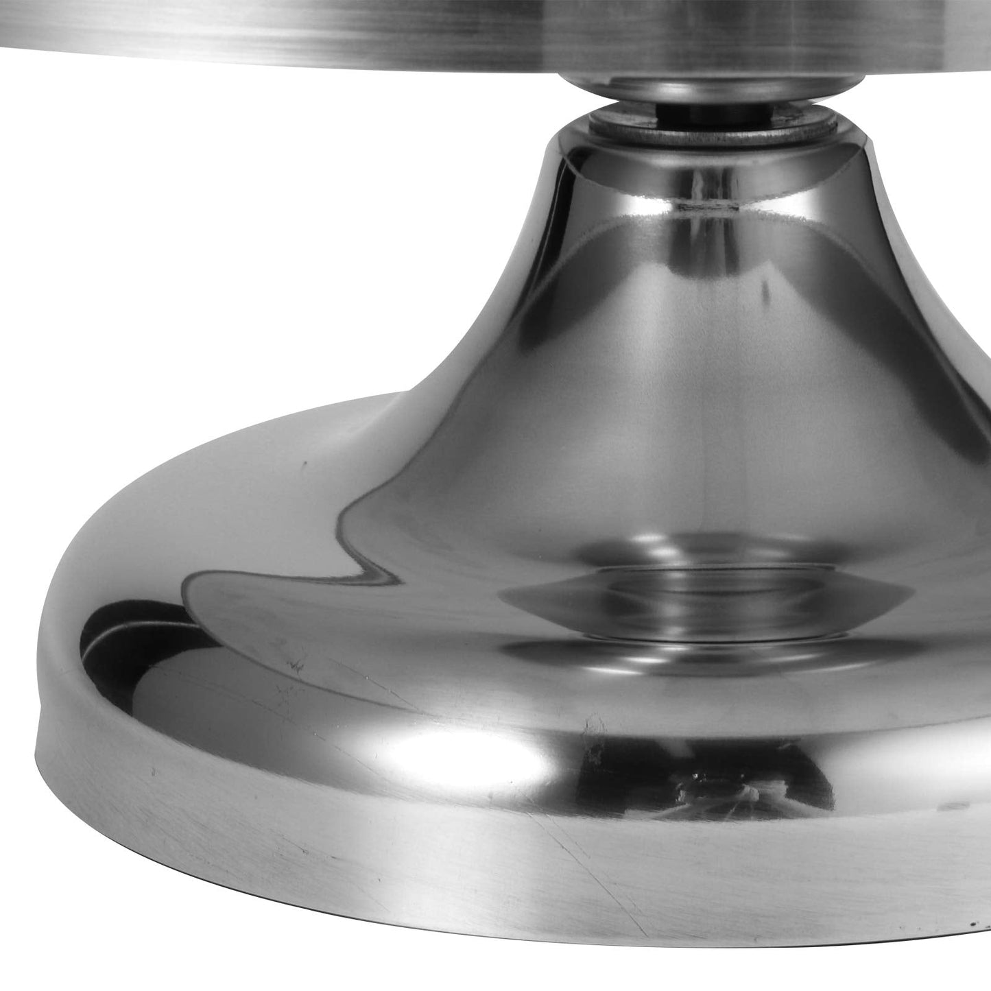 Zerodis Revolving Cake Stand, Stainless Steel Rotating Cake Turntable with Non Slip Base Cake Decorating Stand Bakery Supplies for Cupcakes Cookies Desserts