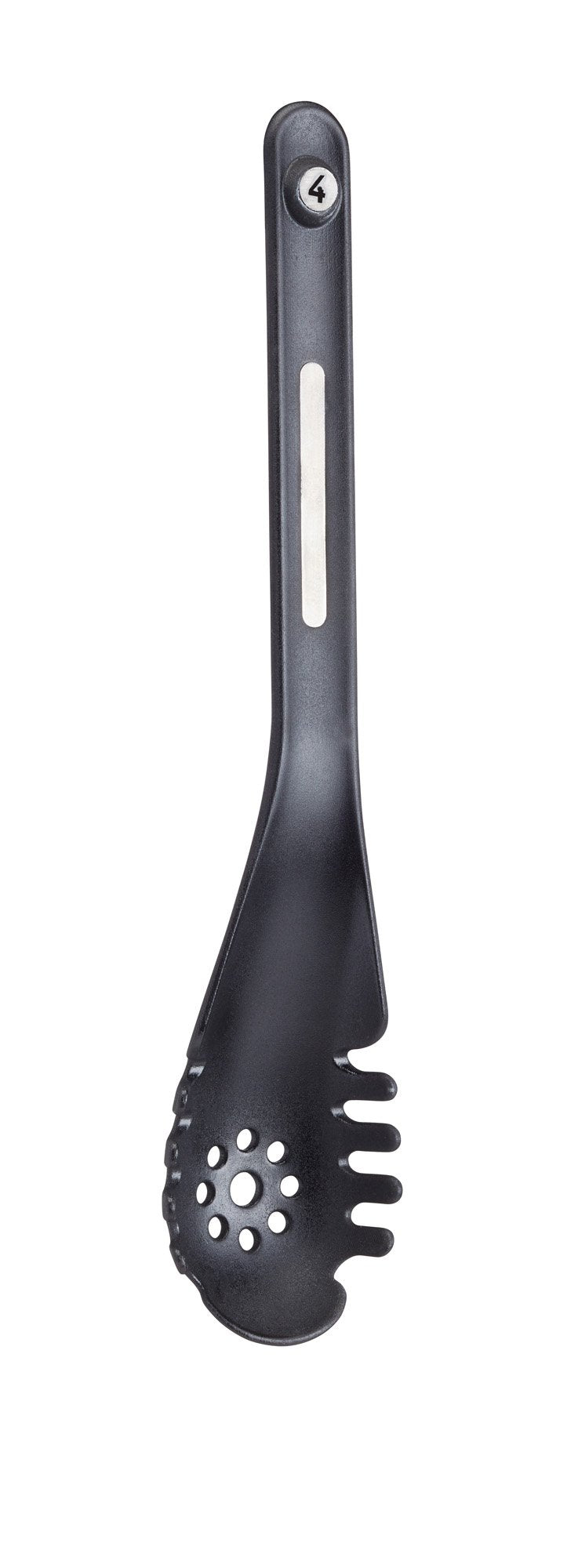 KitchenCraft MasterClass Smart Space Nesting Magnetic Kitchen Utensil Set, Silicone, Black, 9 x 9 x 30 cm, Pack of 5