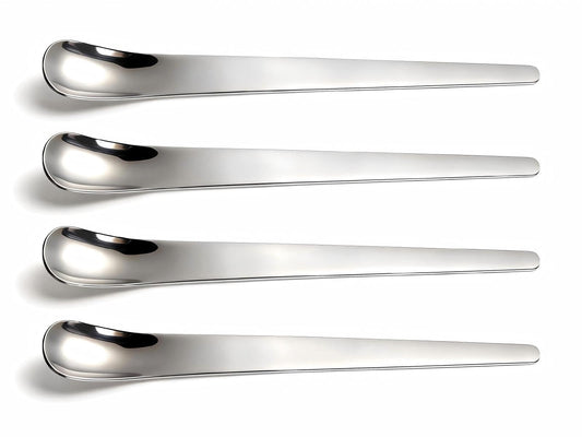 Premium Stainless Steel Long Handle Ice Cream Spoon - Ergonomic & Effortless Scooping for Hard Ice Cream, Desserts, Coffee - Heavy Duty, Stylish Design for Home, Bakers, Baristas (4)