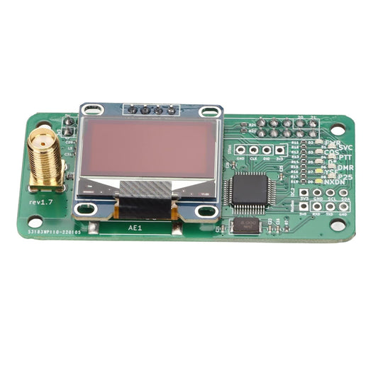 Gemer MMDVM Hotspot Module, Preloaded Firmware LED Display Hotspot Board SMA Connector for ARM Processor with Pin