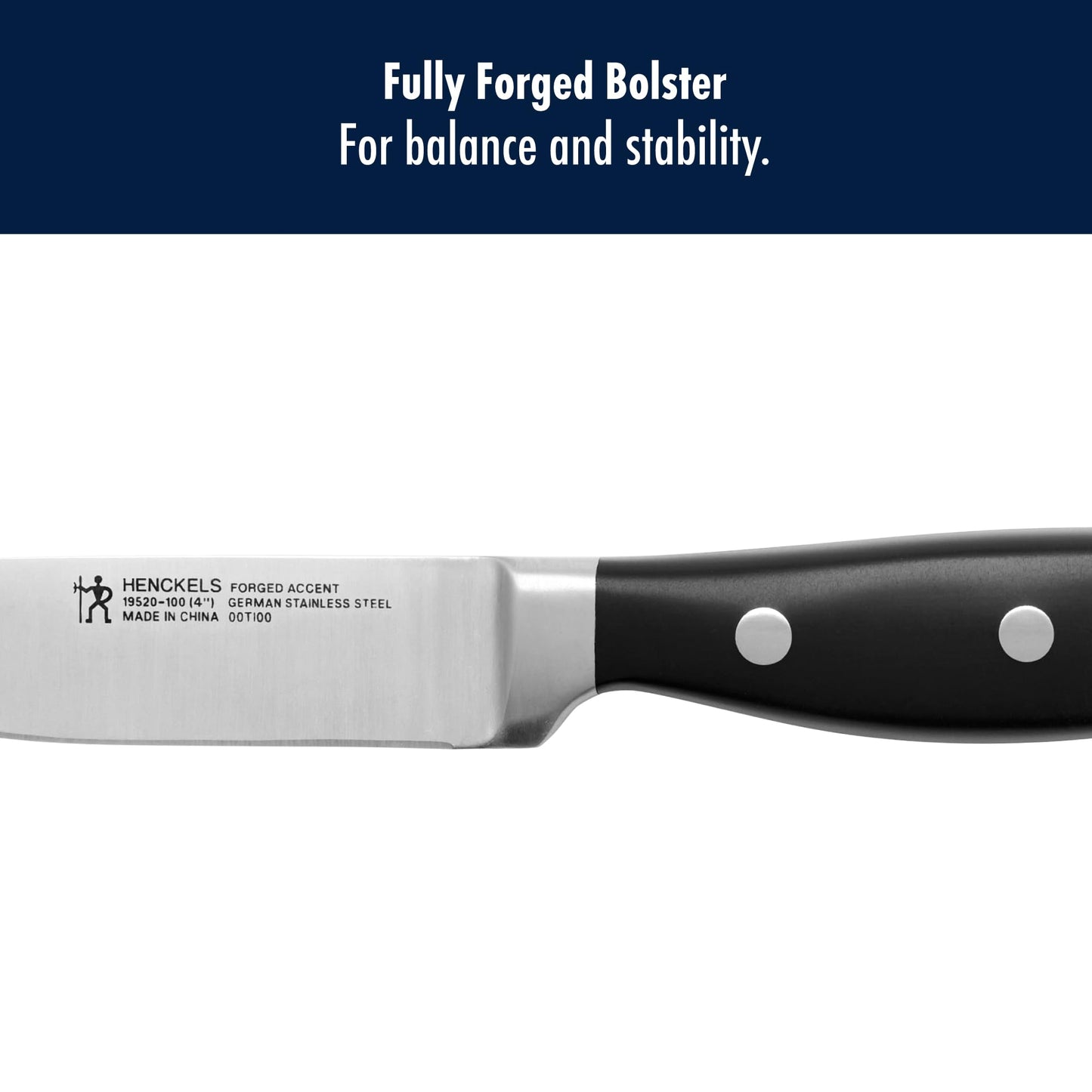 HENCKELS Forged Accent Razor-Sharp 2-pc Paring Knife Set, German Engineered Informed by 100+ Years of Mastery,Black