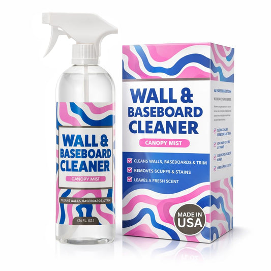 812 Wall & Baseboard Cleaner Spray – Safely Cleans Painted Walls, Baseboards, Kitchen Cabinets, Doors & More | Family & Pet Friendly | Made in America | 24oz.