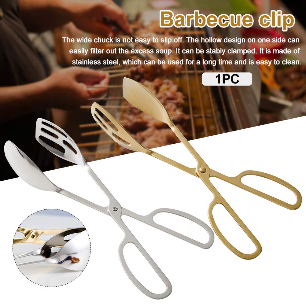 Food Tongs, Stainless Steel Kitchen Tongs Salad Tongs for Cooking, Barbecue, Pastry, Sandwich, Ice, Serving Scissors Tongs