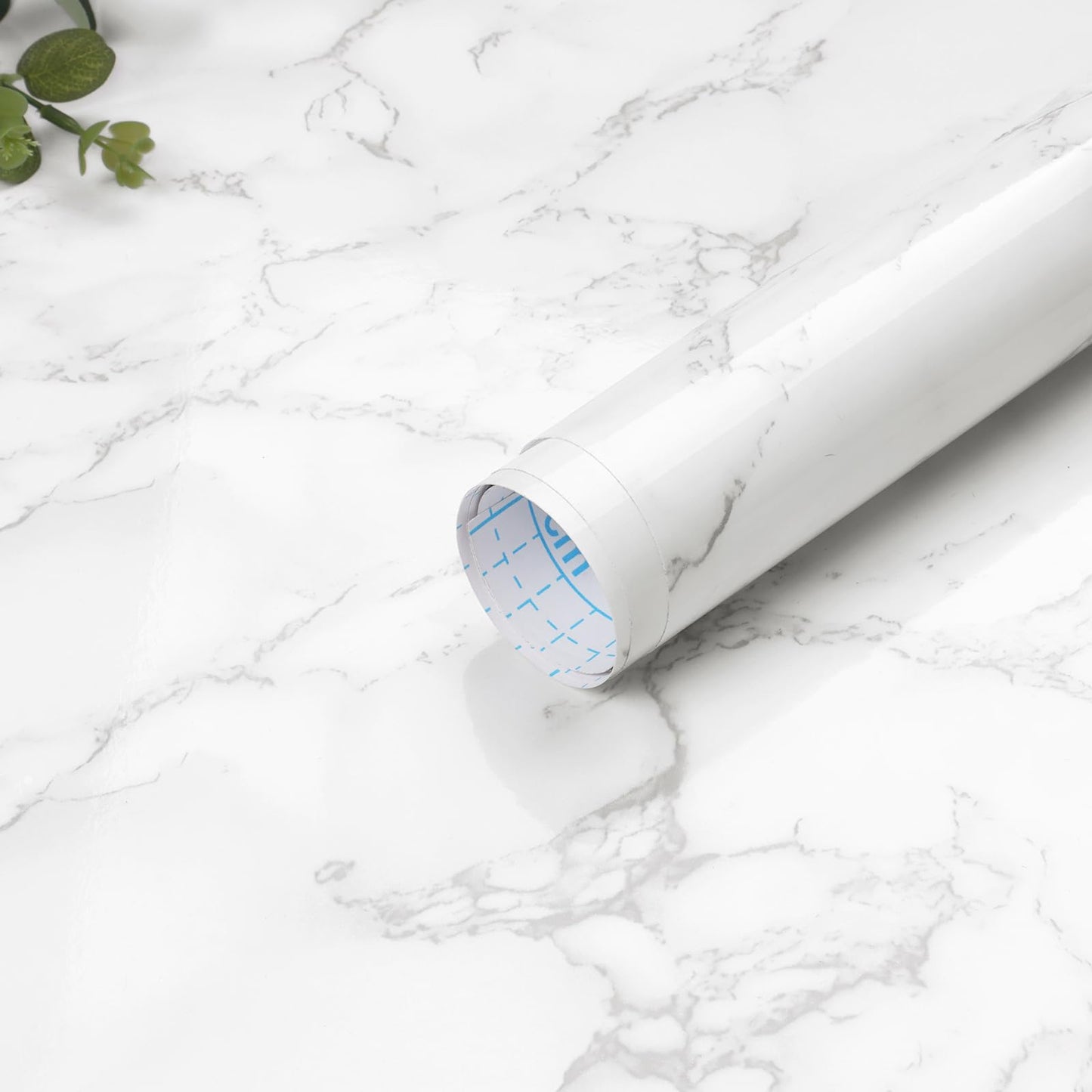 CiCiwind Marble Contact Paper for Countertops Glossy Granite Wall Paper Peel and Stick Waterproof Removable Self Adhesive Kitchen Wallpaper Decoral Kitchen Backsplash Cabinets Washroom 15.7" X393.7