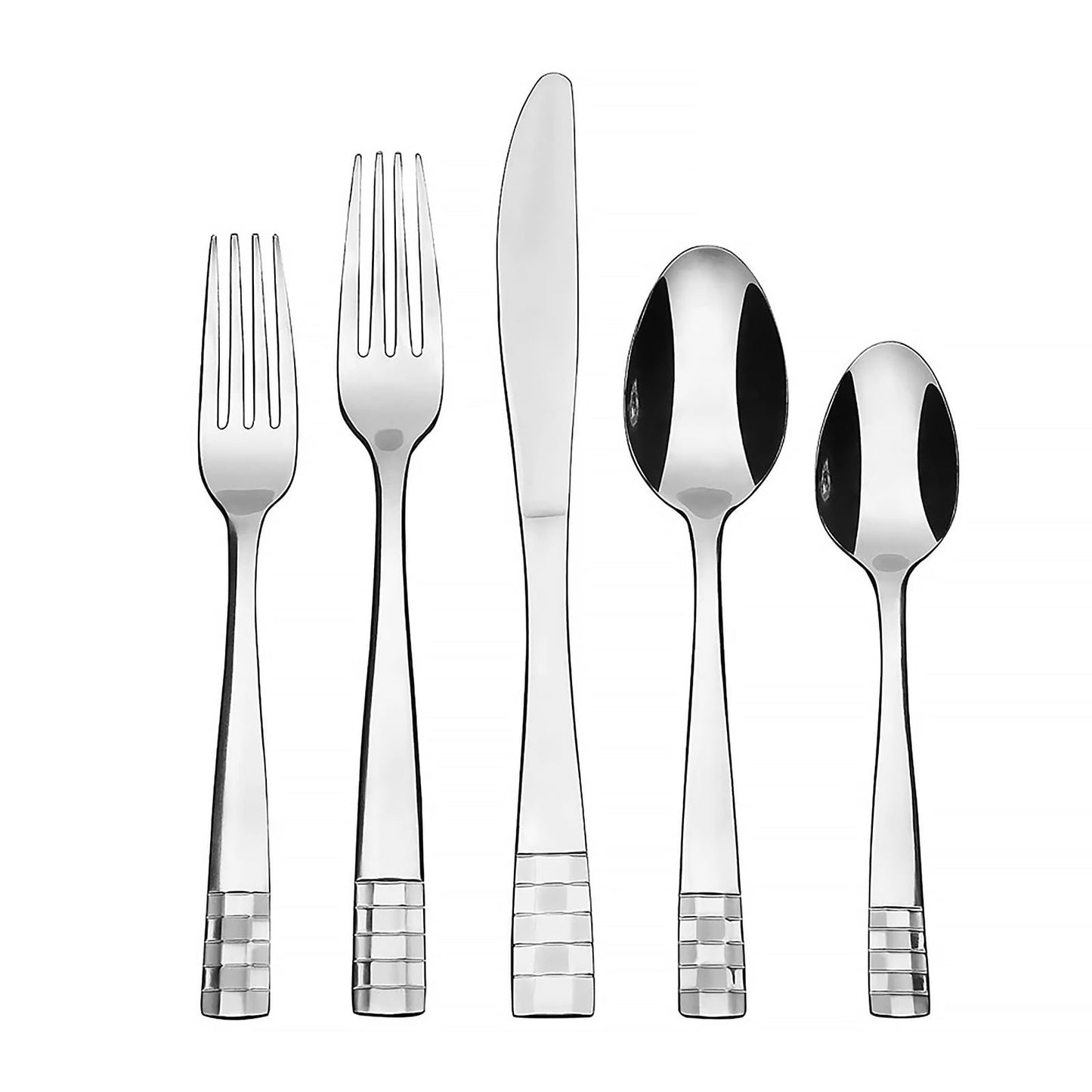 KOOMADE 20-Piece Silverware Set for 4 - Stainless Steel Flatware Cutlery Utensil Set Set, Durable Mirror Polished & Dishwasher Safe Flatware Set Include Forks Spoons Knives for Home Wedding Restaurant