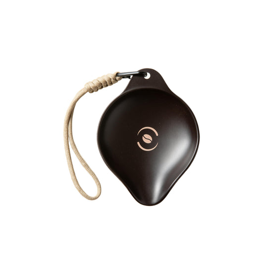 OutIn Coffee Bean Dosing Tray with Strap, Made from a Coffee Ground Composite, Lightweight & Durable