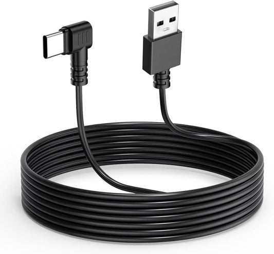 Gebildet Cam,11.5FT Dash Cam Cable for USB C Dash L Angle Type C Adapter Dash Camera Power Cord,Dashcam Charger Cord