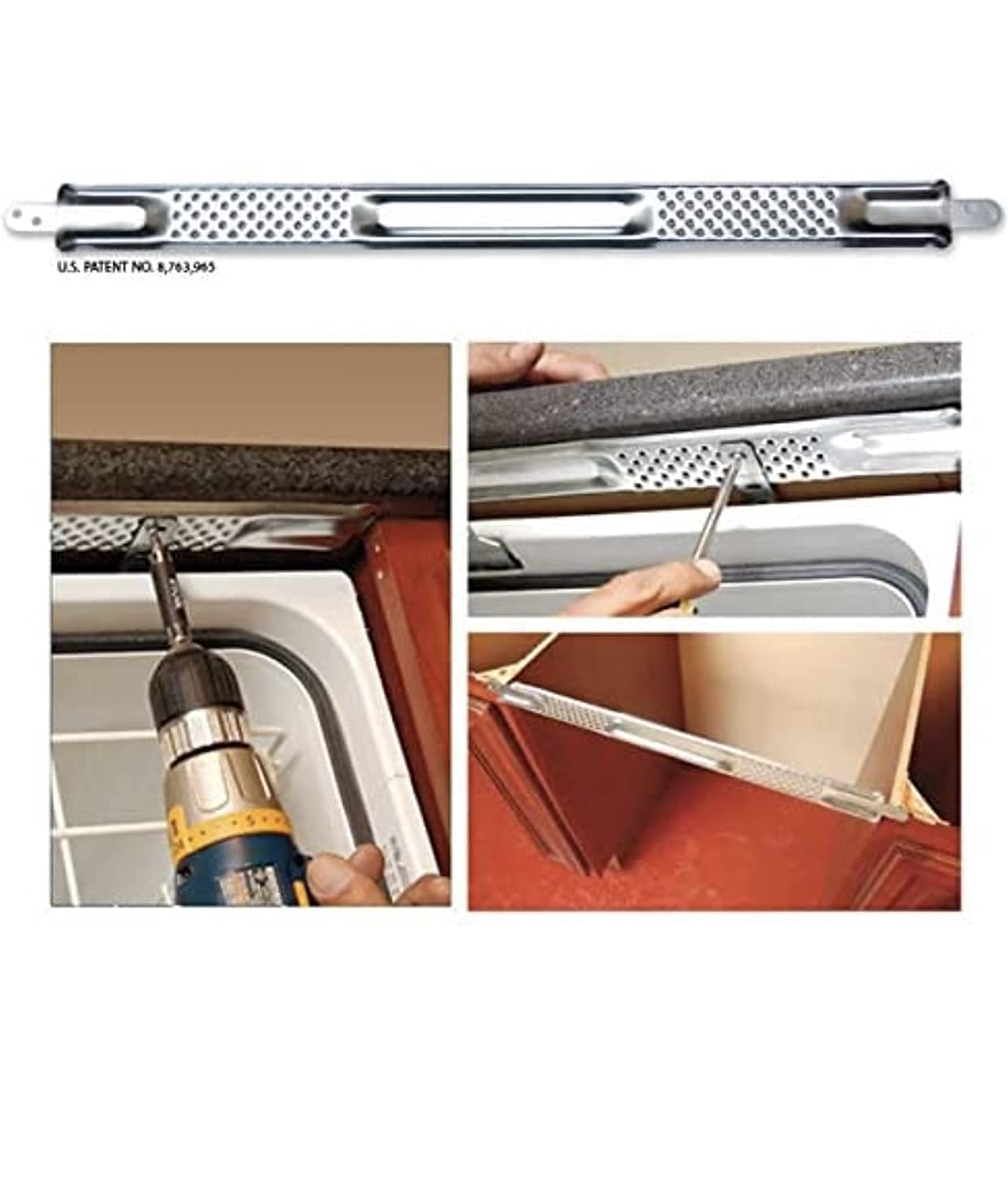 EZVentures Mounting Bracket Made in USA! Dishwasher Bracket For Granite, Quartz and Any Other Countertop