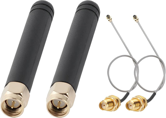 Geekstory 2 915MHz 2DBI ESP32 Lora32u4 Lora32 15cm PCS LoRa Antenna with U.F.L I-P.EX to SMA Connector for Lora Board
