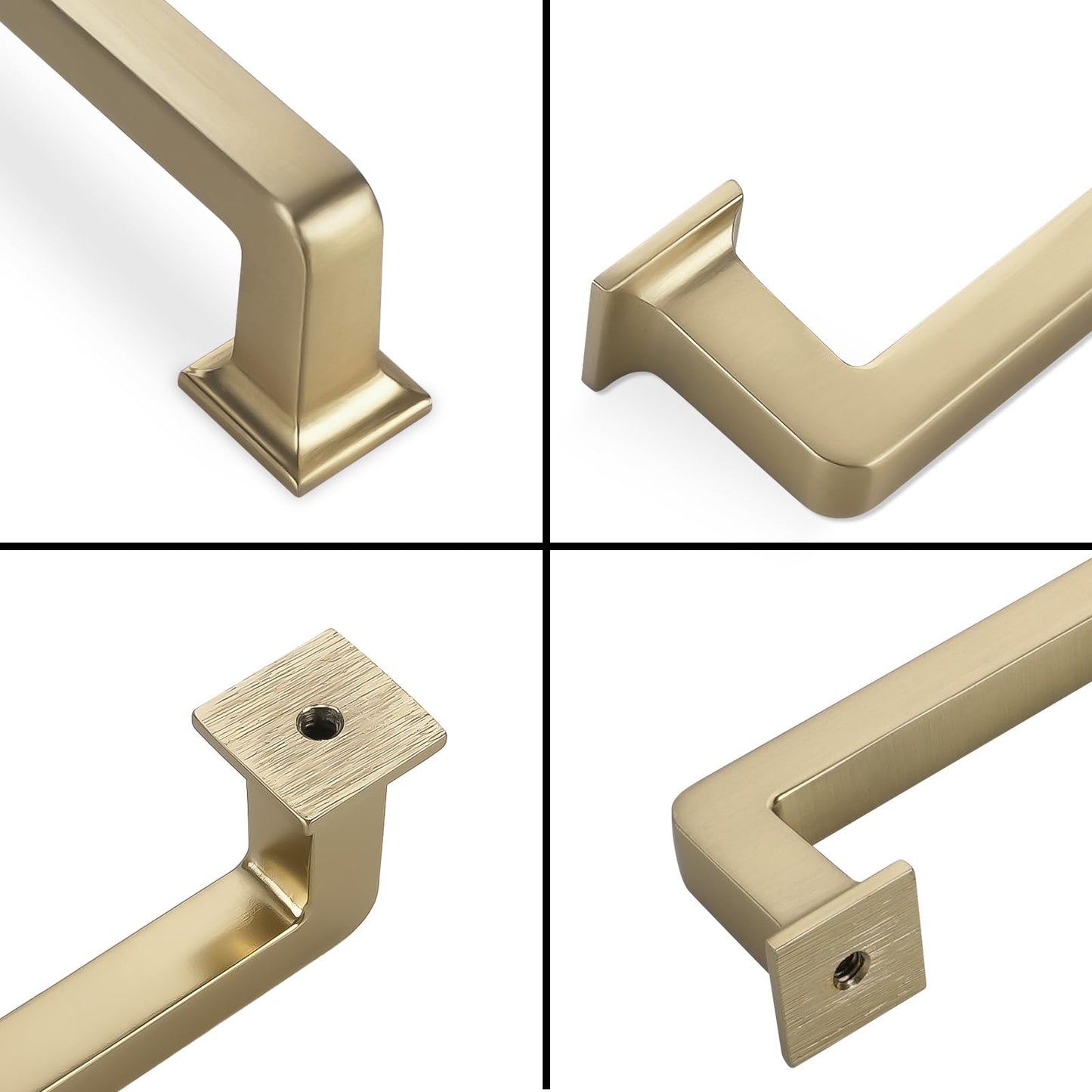 GIYURO 10 Pack Champagne Bronze Cabinet Pulls 3 Inch(76mm) Kitchen Cabinet Handles Cabinet Hardware for Drawer Pulls