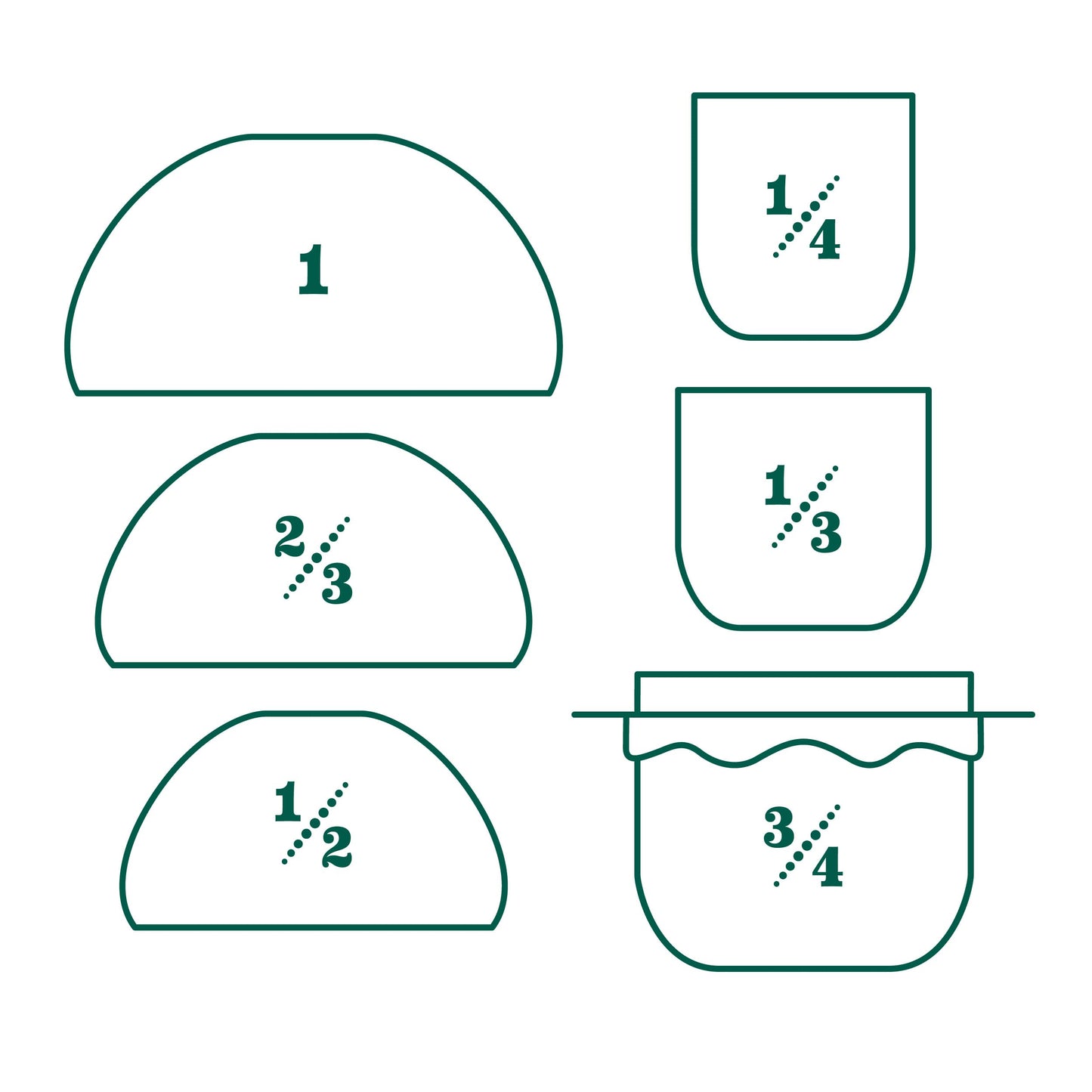 Genuine Fred Nesting Mushroom Measuring Cups, Set of Fun and Functional Kitchen Measuring Tools, Space-Saving Design with Unique Mushroom Shape