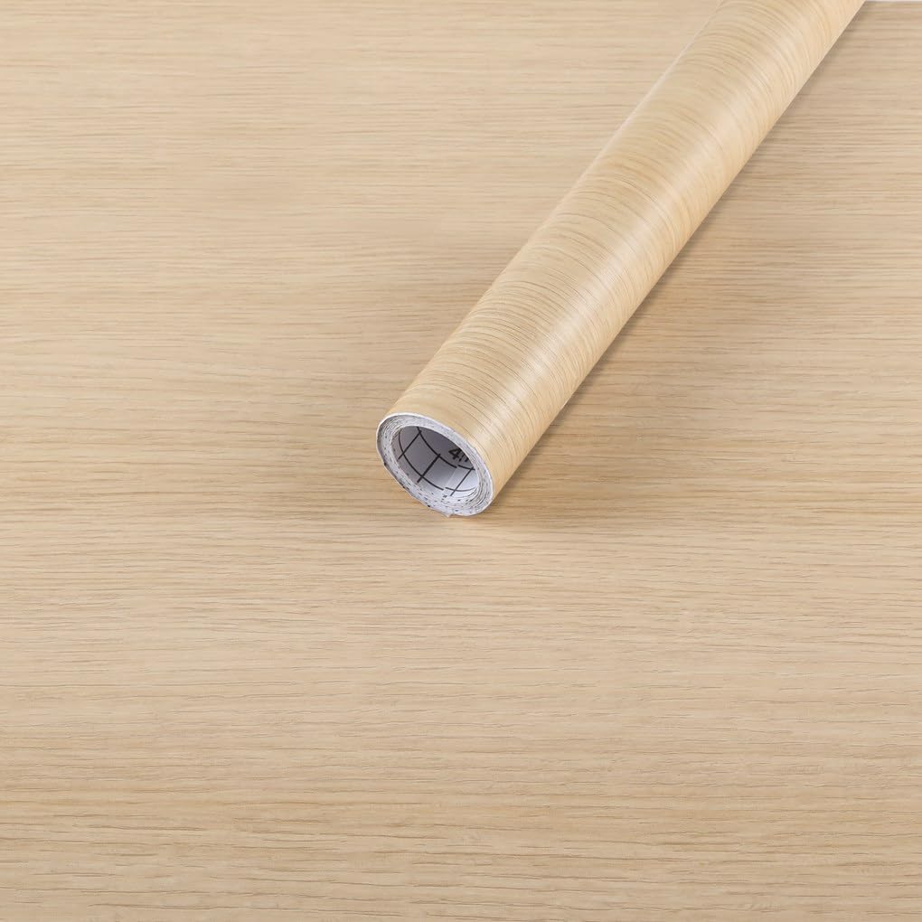 Arthome 16.5" x120''Peel and Stick Oak Wood Contact Paper Self-Adhesive Wall Paper,Decorative Vinyl Film for Countertop, Cabinets, Shelf, Drawer Liner,Easy to Clean Removable Wall Covering