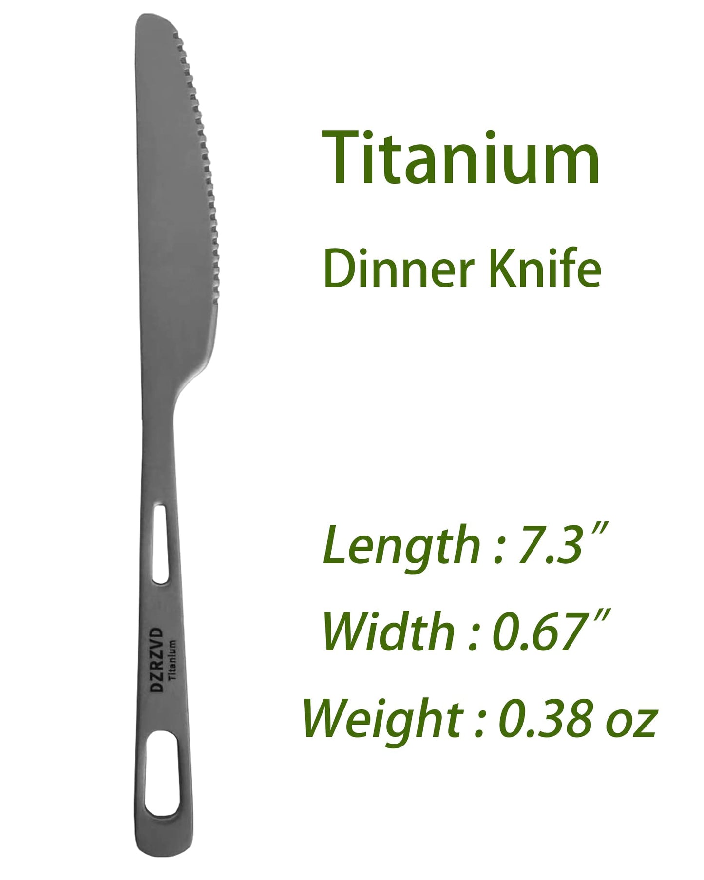 DZRZVD Titanium Utensils Set, Ultra-light Titanium Spoon Fork Knife with Carabiner, Camping Dishware, Traveling Dinnerware, Backpacking Miss Kit, Portable Cutlery for Outdoors Hiking Coffee