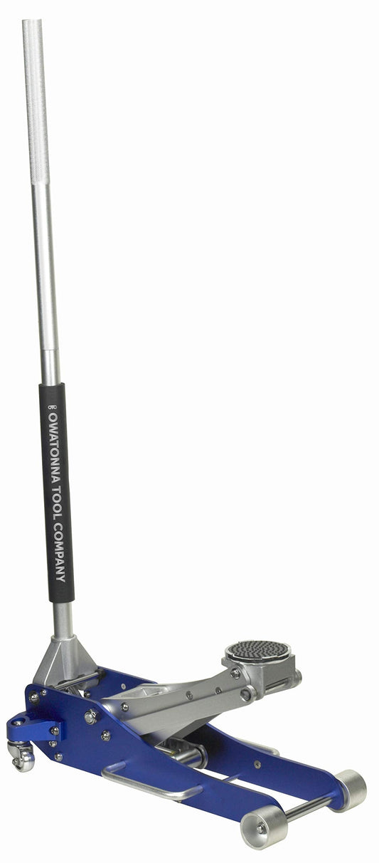 OTC LDJA2 2-Ton Aluminum Racing Jack - Lightweight, 41-Pound Quick-Lift Jack Includes Side Handles, Padded Lower Handle, Rubber Saddle, 18.5" Maximum Lift, and More