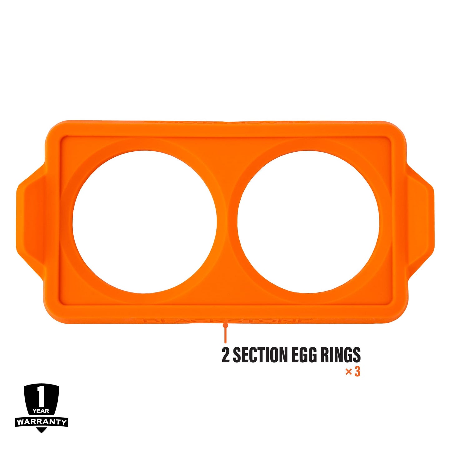 BLACKSTONE 5600 Silicone Egg & Omelet Ring (Set of 3) for Breakfast, Non Stick Food Grade Round Egg Cooking Shapers Ring Mold for Pancake, Patties & English Muffin – Portable Griddle Accessories