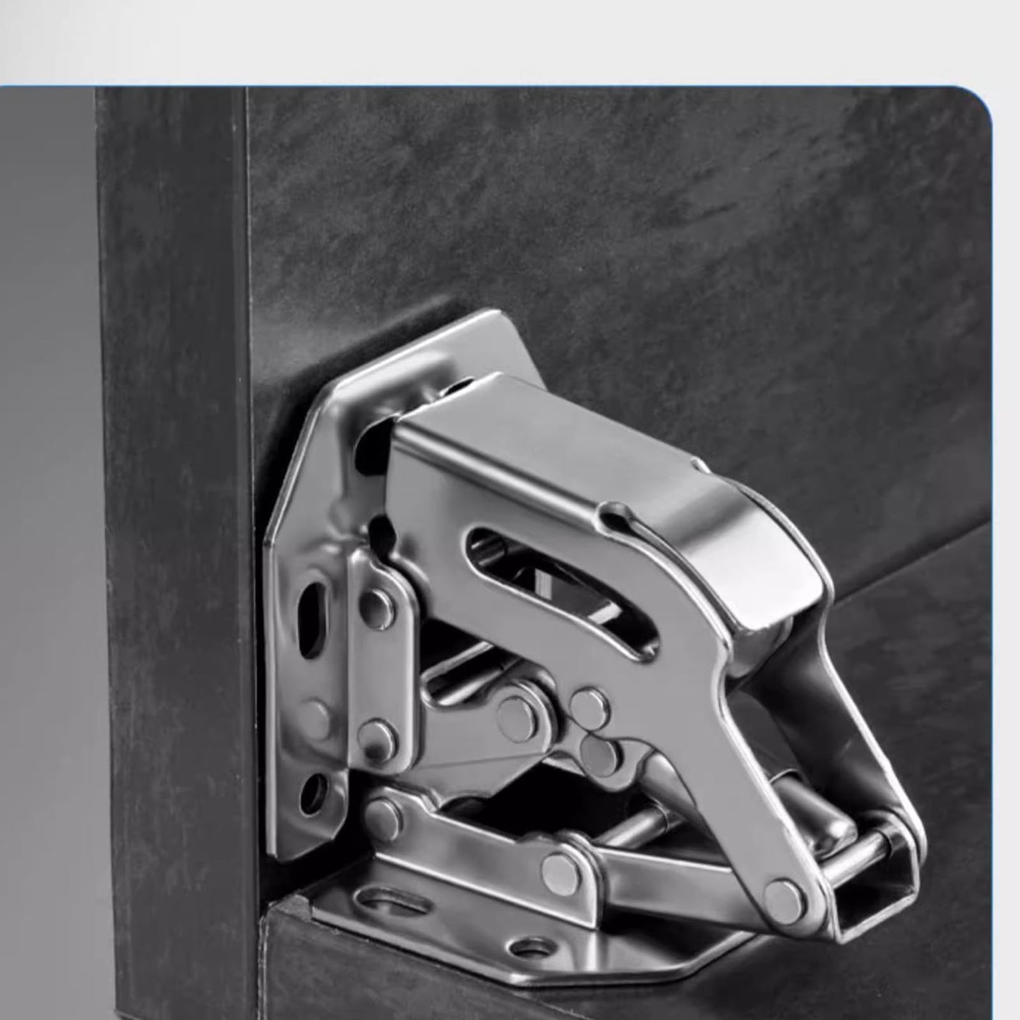 Lancher 4-Pack Hinge Easy Installation Hinges Full Overlay and Insert Hinge for Drawer Window Cupboard Soft Close Cabinet Door Hinges