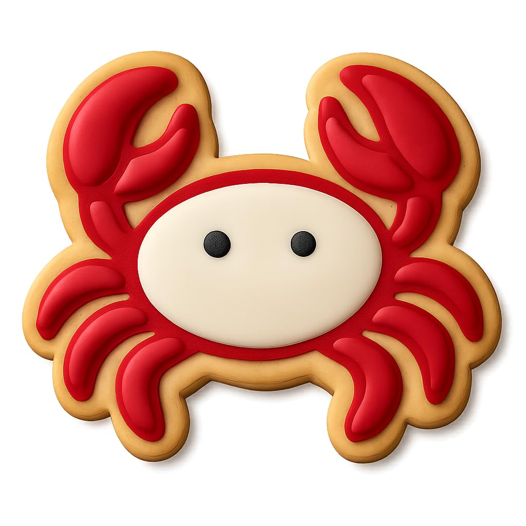 Cancer Crab Cookie Cutter & Stamp, Fondant & Clay - 4x3.8