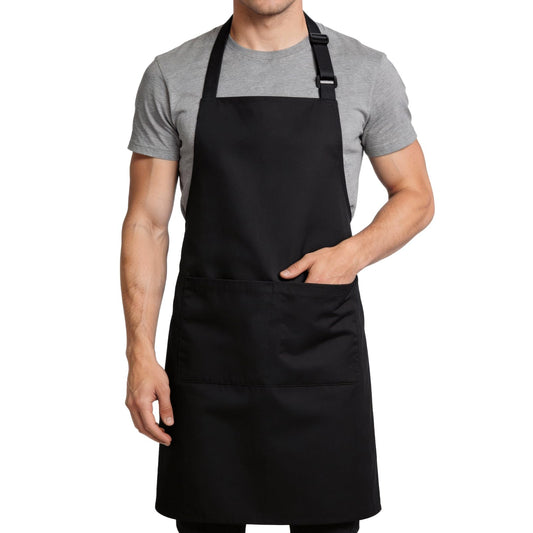 Cardkiss Large Chef Apron for Men and Women, Water Oil Repellent Cooking Kitchen Aprons with 2 Large Pockets