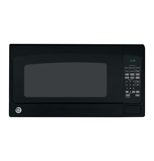 GE Countertop Microwave Oven, 1,200-watt Capacity, 2.0 Cubic Ft., 8 Auto Setting Cooking Settings, Child-Lock Technology, Kitchen Essentials for the Countertop, Dorm Room or Apartment, Black