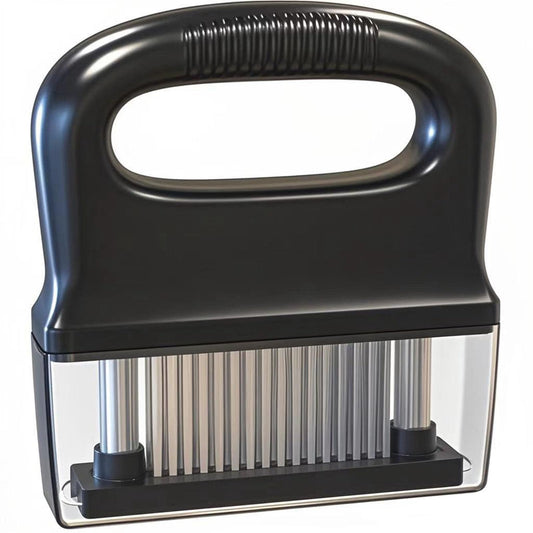 HRZLITAY Meat Tenderizer, with 48 Stainless Steel Ultra Sharp Needle Blades, Hand Held Meat Tenderizer Needle, Kitchen Cooking Tool Best Makes Steak & Chicken Tender - No More Hammer, Meat Pounder