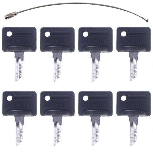 feishunteng 8PCS Ignition Keys 107151-001 089216-001 C250 – Compatible with Crown Forklift Electric Pallet Jacks and Work Assist Vehicles: PE3000, PE4000, PE4500, WP3000, GPW40, WAV50, WAV60