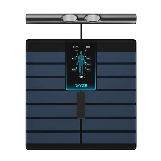 Wyze Smart Scale Ultra BodyScan with Handle – Wi-Fi & Bluetooth Body Composition Scale for Weight, BMI, Body Fat, Muscle Mass, and Segmental Measurement, 400 lbs, Black