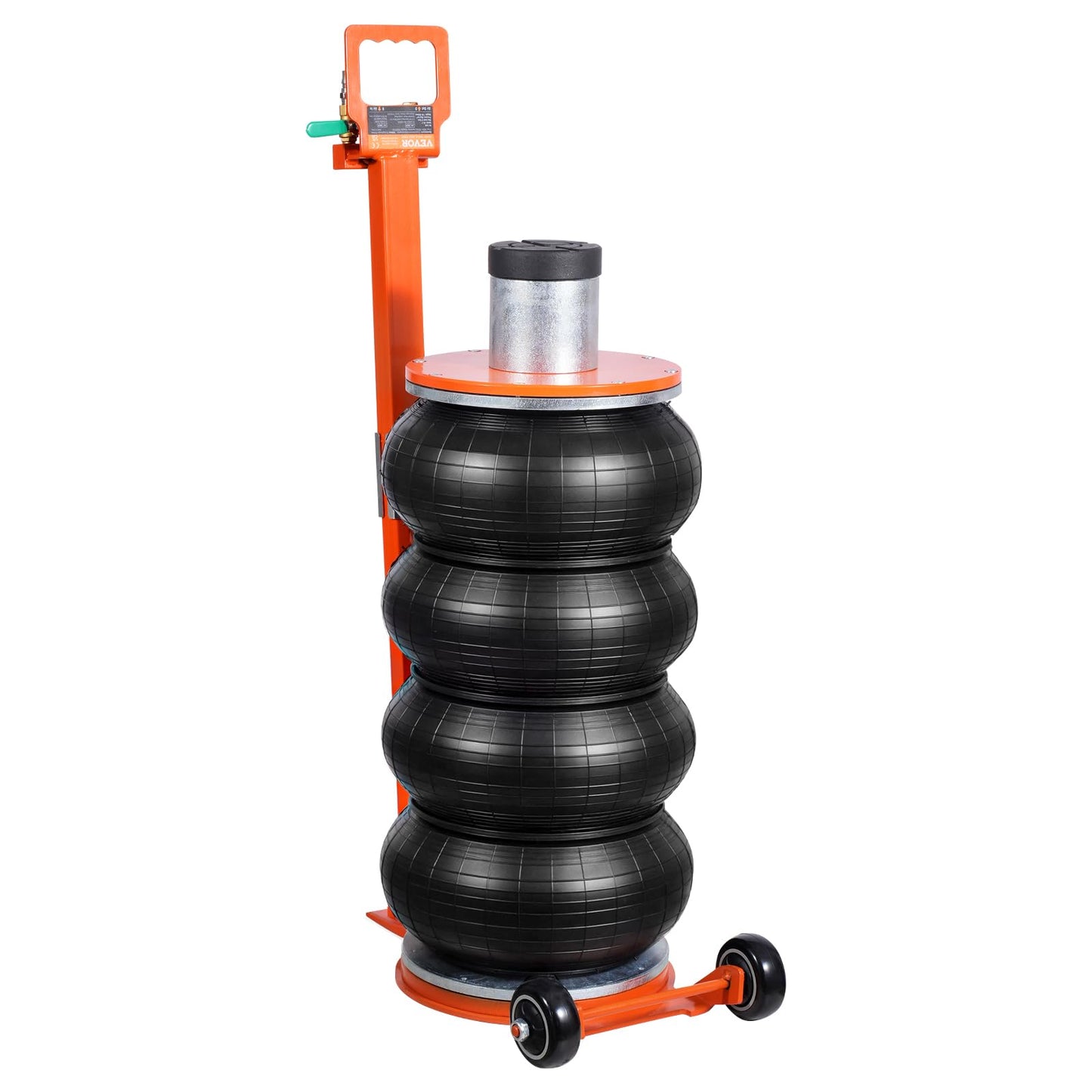 VEVOR Air Jack, 6 Ton/13000 lbs Quadruple Bag Air Jack, Lift up to 26.5", with Heightened Column & Adjustable Handle, Thick Rubber Pad, 2-5 S Fast Lifting Pneumatic Jack for Car, SUV, Pickup Truck