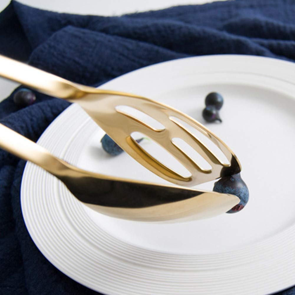 Food Tongs, Stainless Steel Kitchen Tongs Salad Tongs for Cooking, Barbecue, Pastry, Sandwich, Ice, Serving Scissors Tongs
