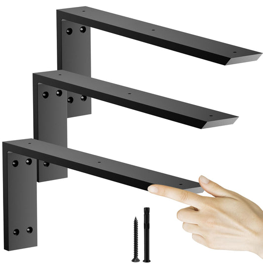 Countertop Support Bracket 18 inch 3 Pack (3/8" Thick),Premium Heavy Duty Granite Countertop Brackets 18"x8"x2.5",Shelf L Bracket Mantel Corbels for Quartz,Wood,Concrete and Laminate Countertops