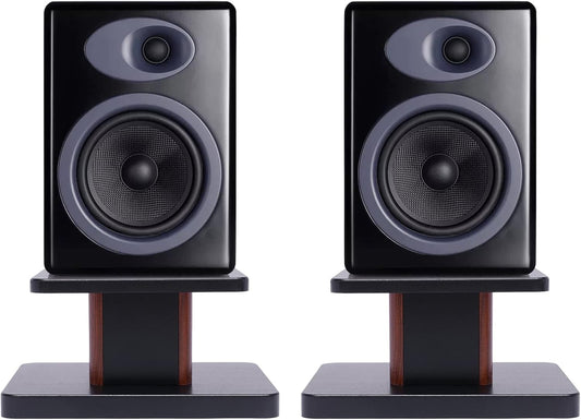 Gdrasuya10 6" 15" Desktop Bookshelf Speaker Stands Pair for Under Studio Speaker Riser Medium&Small Speakers Studio