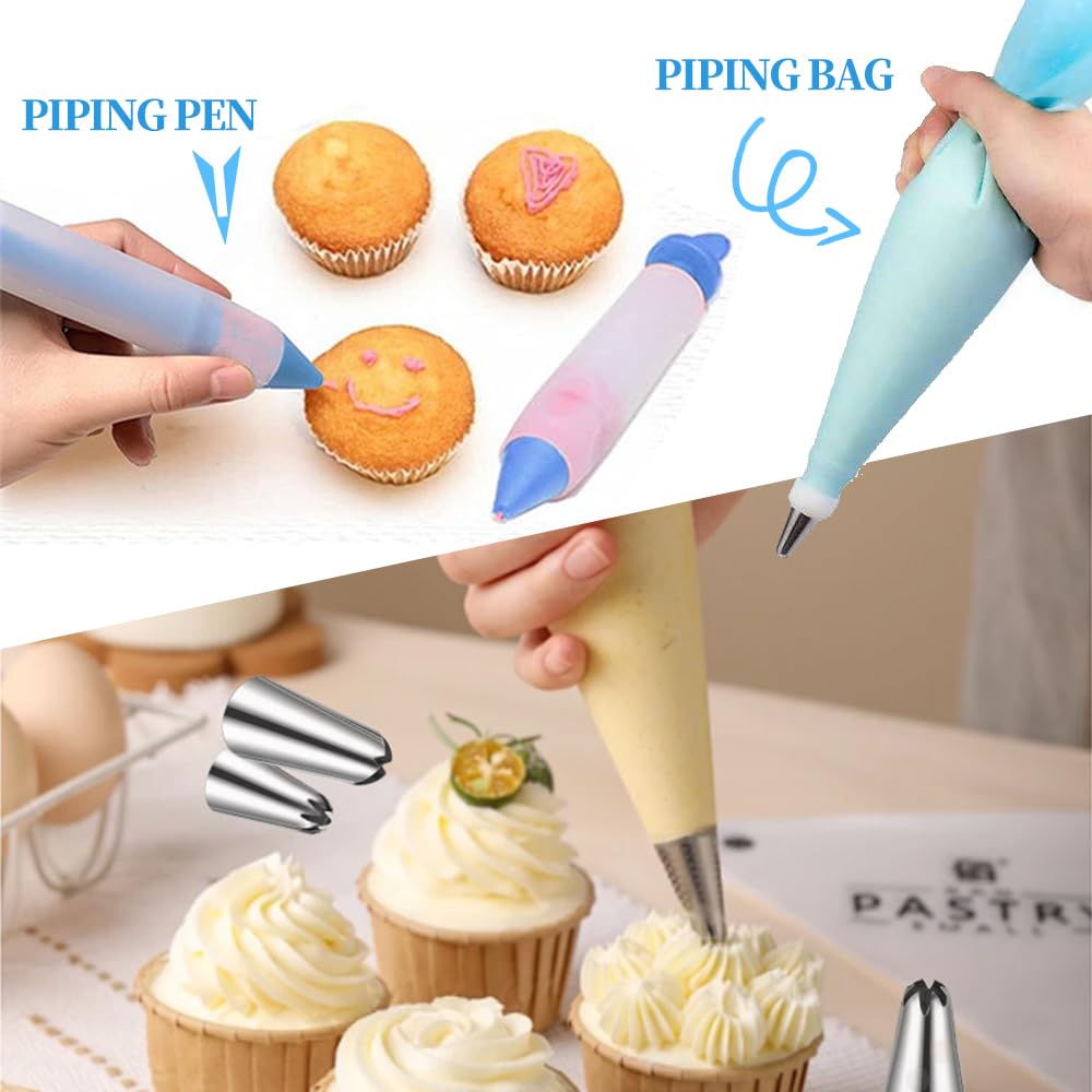 12 Inch Cake Turntable,78Pcs Rotating Aluminum Alloy Rotating Cake Stand,Cake Decorating Kit With Stainless Steel Icing Scrapers,Icing piping Tips,Piping Bags,Cake Leveler,Icing pen,Pie server,Spatula