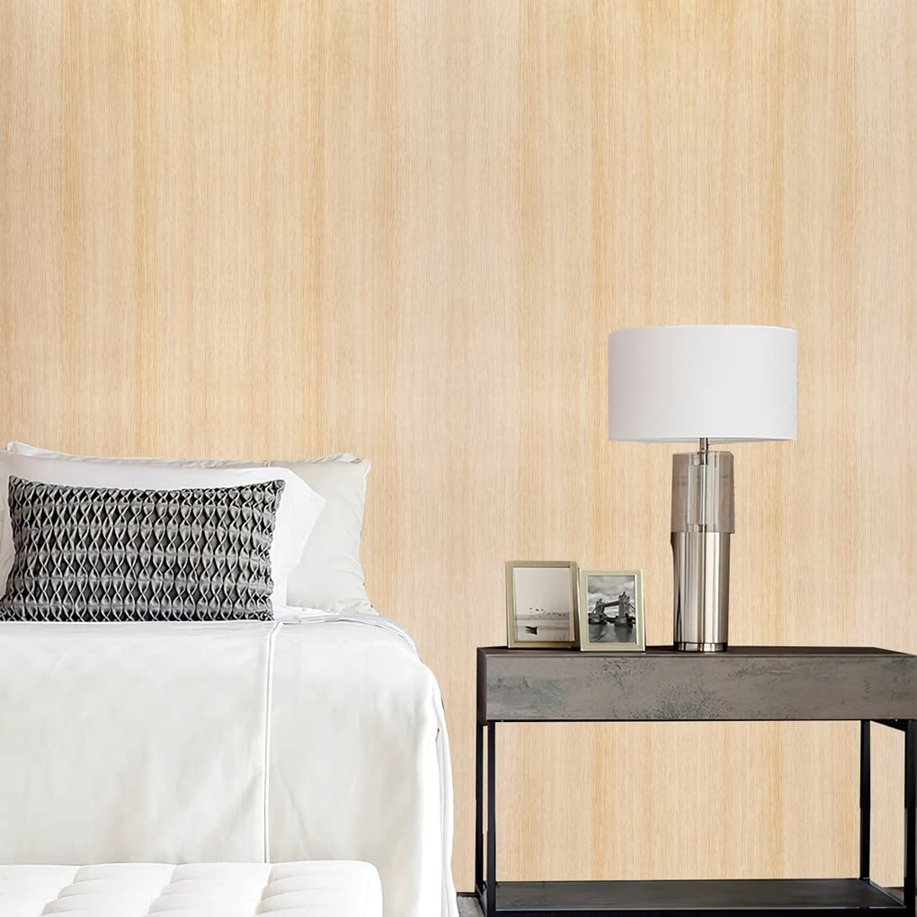 Arthome 16.5" x120''Peel and Stick Oak Wood Contact Paper Self-Adhesive Wall Paper,Decorative Vinyl Film for Countertop, Cabinets, Shelf, Drawer Liner,Easy to Clean Removable Wall Covering