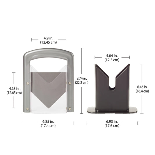 Hoan The Original Bagel Guillotine Universal Slicer, Silver, 9.25-Inch - Effortless Stainless Steel Slicer