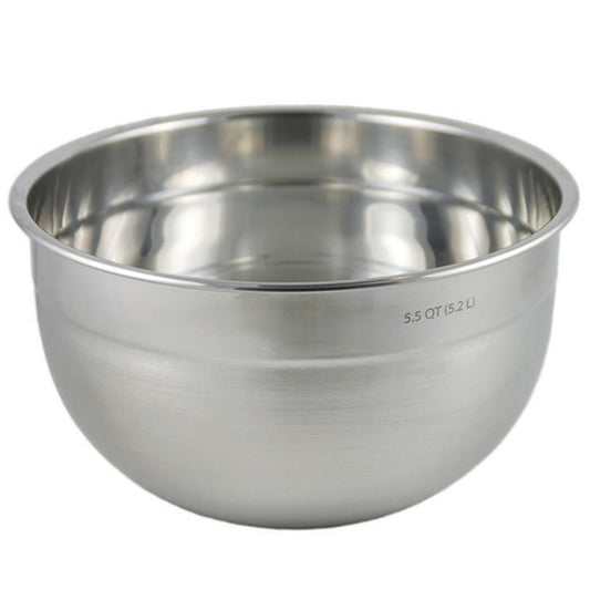 Tovolo Large Stainless Steel Mixing Bowl 5 Quart Metal Mixing Bowl for Baking Kitchen Prep with Easy Pour Rounded Lip, Dishwasher Safe Deep Metal Bowl Design for Salads, Popcorn, Kneading Bread Dough