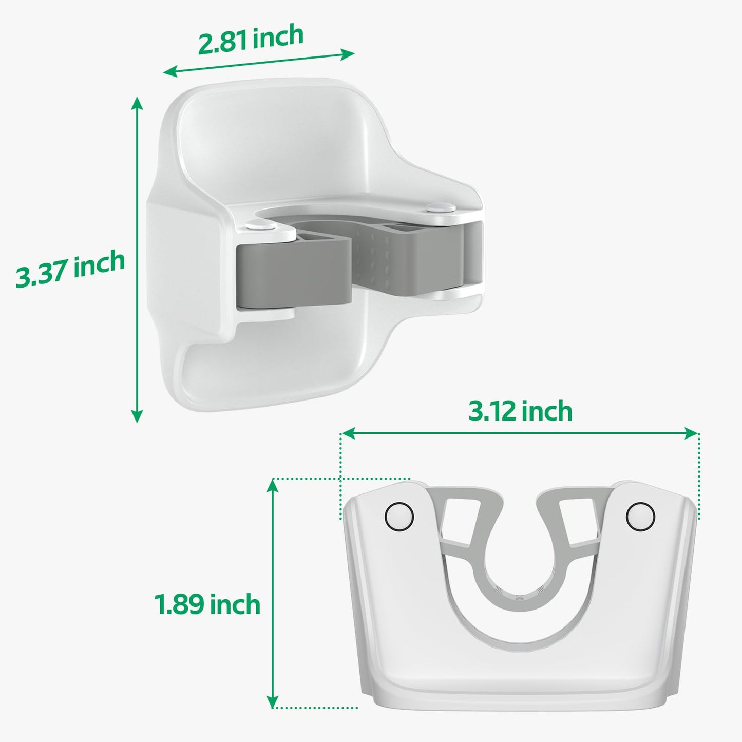 reliahom 5 Pack Broom Holder Wall Mount Mop Grippers No Drilling Self Adhesive Anti-Slip Mop Handle Hanger Dustpan and Broom Organizer Garage Storage Racks-White