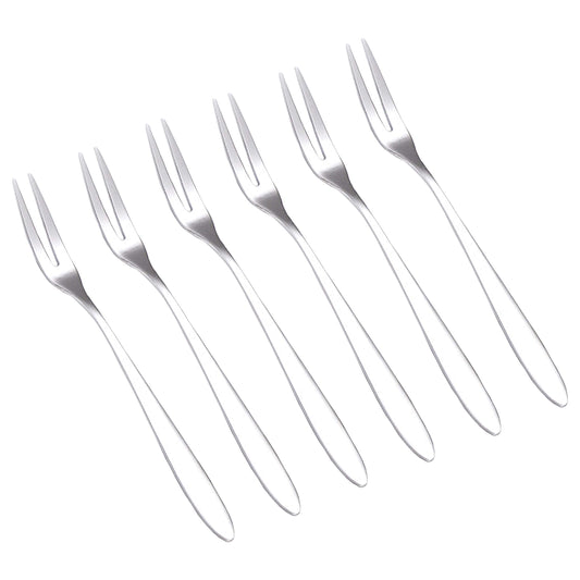 6Pcs Professional Escargot Forks, Mini Forks for Oyster and Shellfish, Appetizers Tasting Forks, Cocktail Fruit Forks