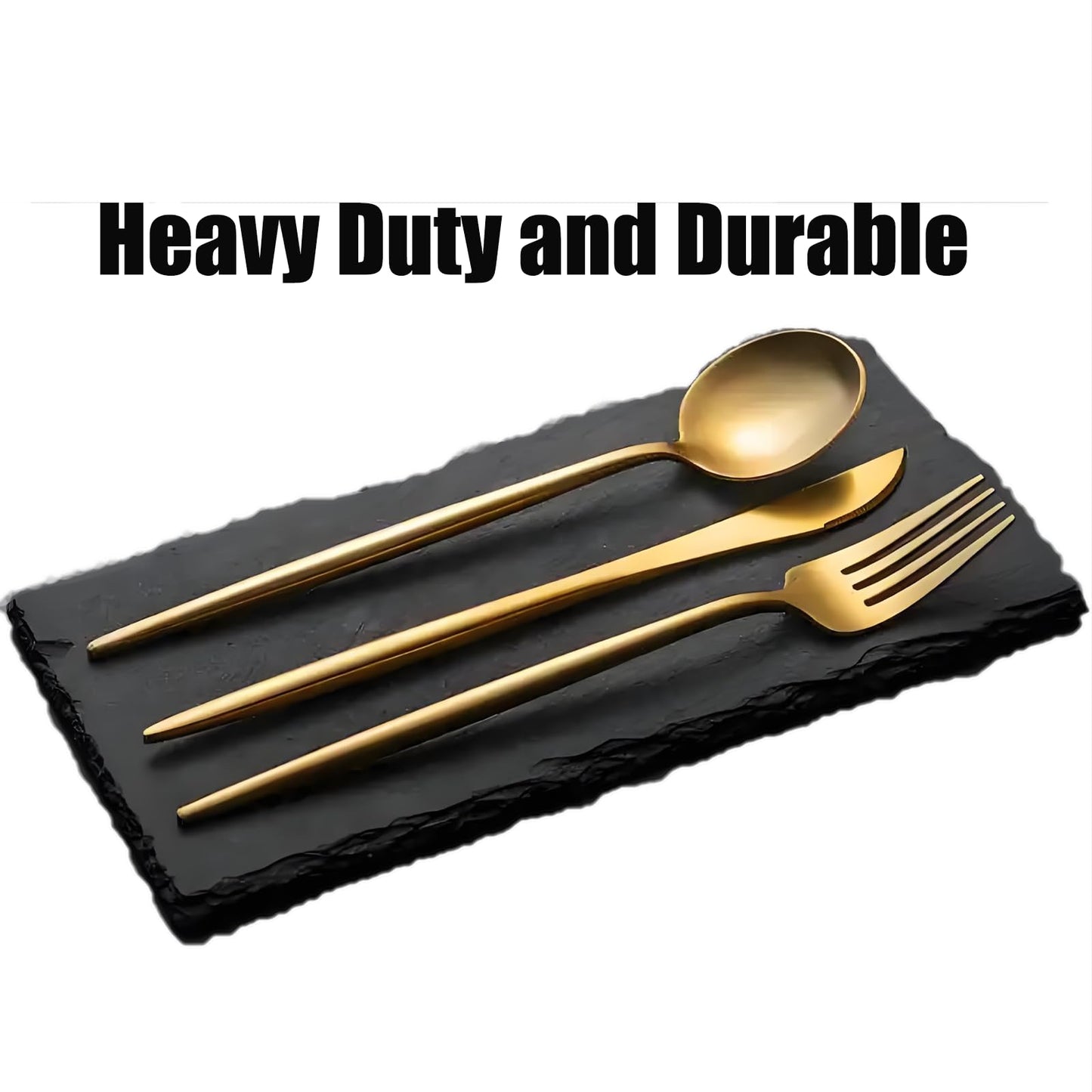 300-Piece Food Grade Gold Silverware Set, Luxury Flatware Set for 60 - Premium Stainless Steel Cutlery Set with Spoons Forks Knives, Shiny Gold Polished Kitchen Utensils for Home Restaurant Hotel