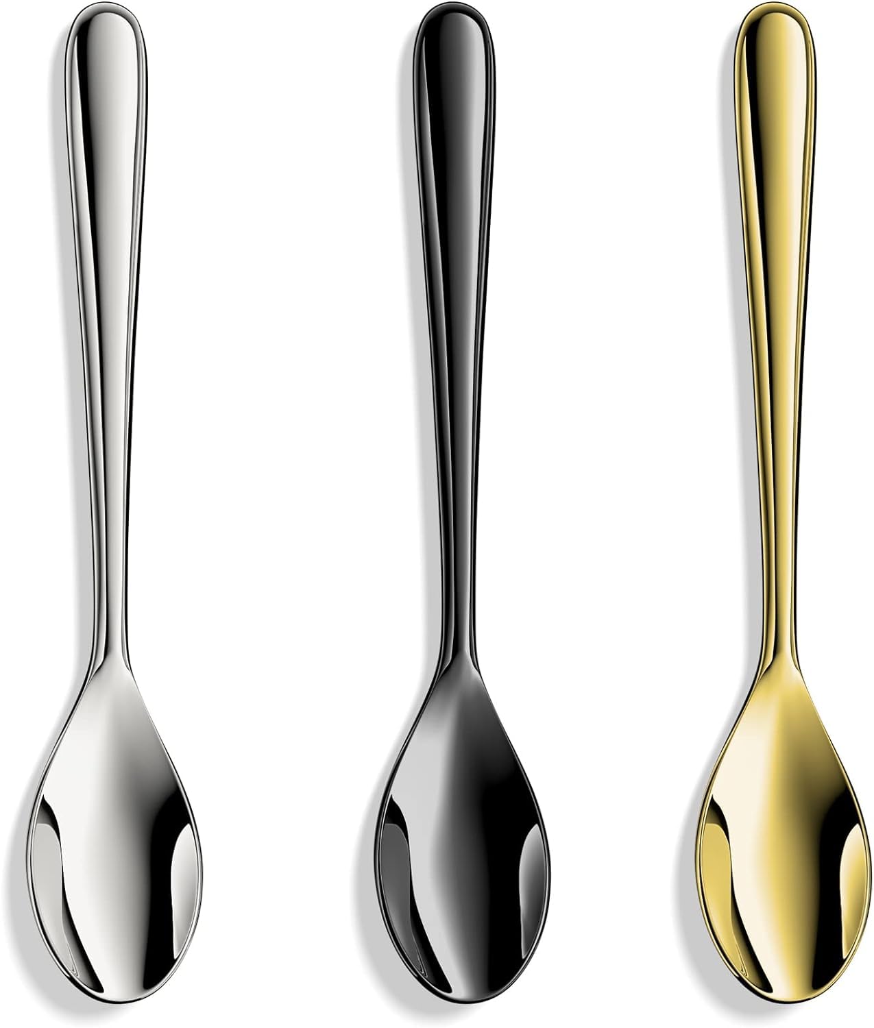 Demitasse Espresso Spoons,Forged 18/10 Stainless Steel Mini Teaspoons Coffee Spoons,4.7 Inch,Set of 4,Heavy Duty and Dishwasher Safe