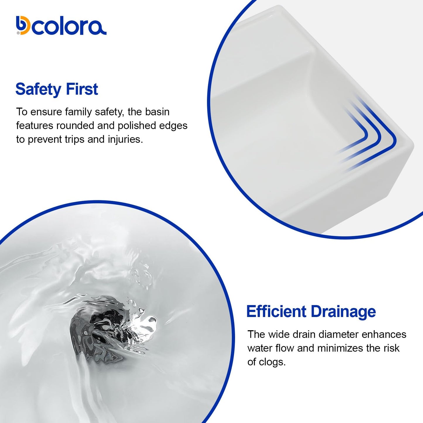 Dcolora 21 In. White Wall Mounted Bathroom Sink, Rectangular Ceramic Floating Wall Hung Sink with Gold Faucet & Towel Rack, Space-Saving Basin for Small Bathrooms #DC-SFDOE00088