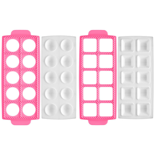 Ravioli Maker 2 Set Large Ravioli Cutter Ravioli Press Set Round Ravioli Mold and Cutter Square Ravioli Mold Ravioli Stamp for Kitchen Home Ravioli