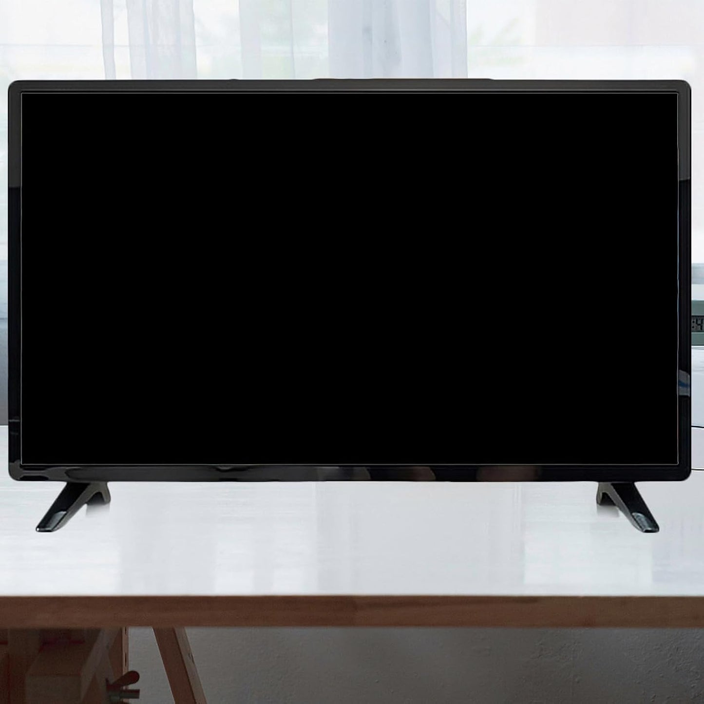 GARVALON Stable TV Support Base Stand with Screws - Replacement Pedestal Feet for Living Room Furniture