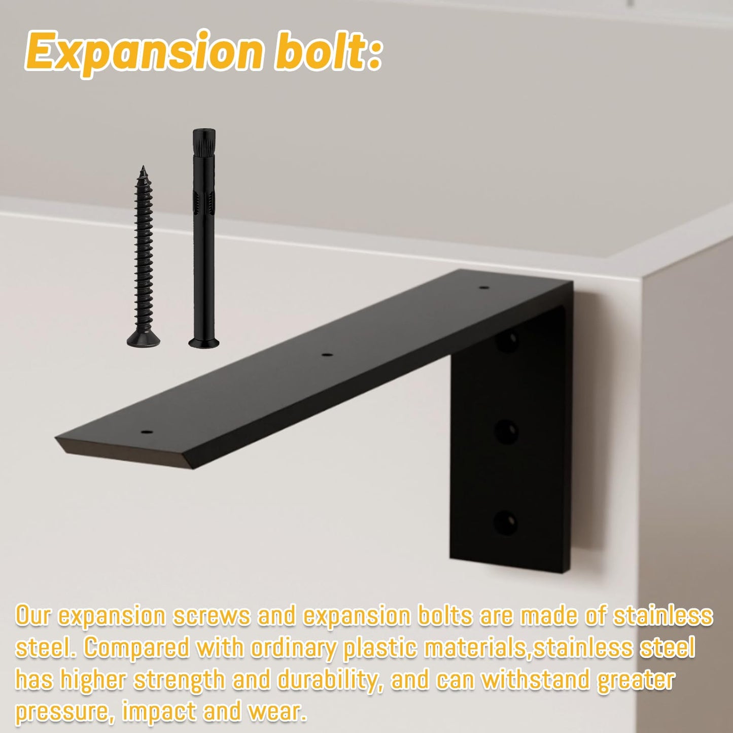 Countertop Support Bracket 16 inch 4 Pack (3/8" Thick),Premium Heavy Duty Granite Countertop Brackets 16"x6"x2.5",Shelf L Bracket Mantel Corbels for Quartz,Wood,Concrete and Laminate Countertops
