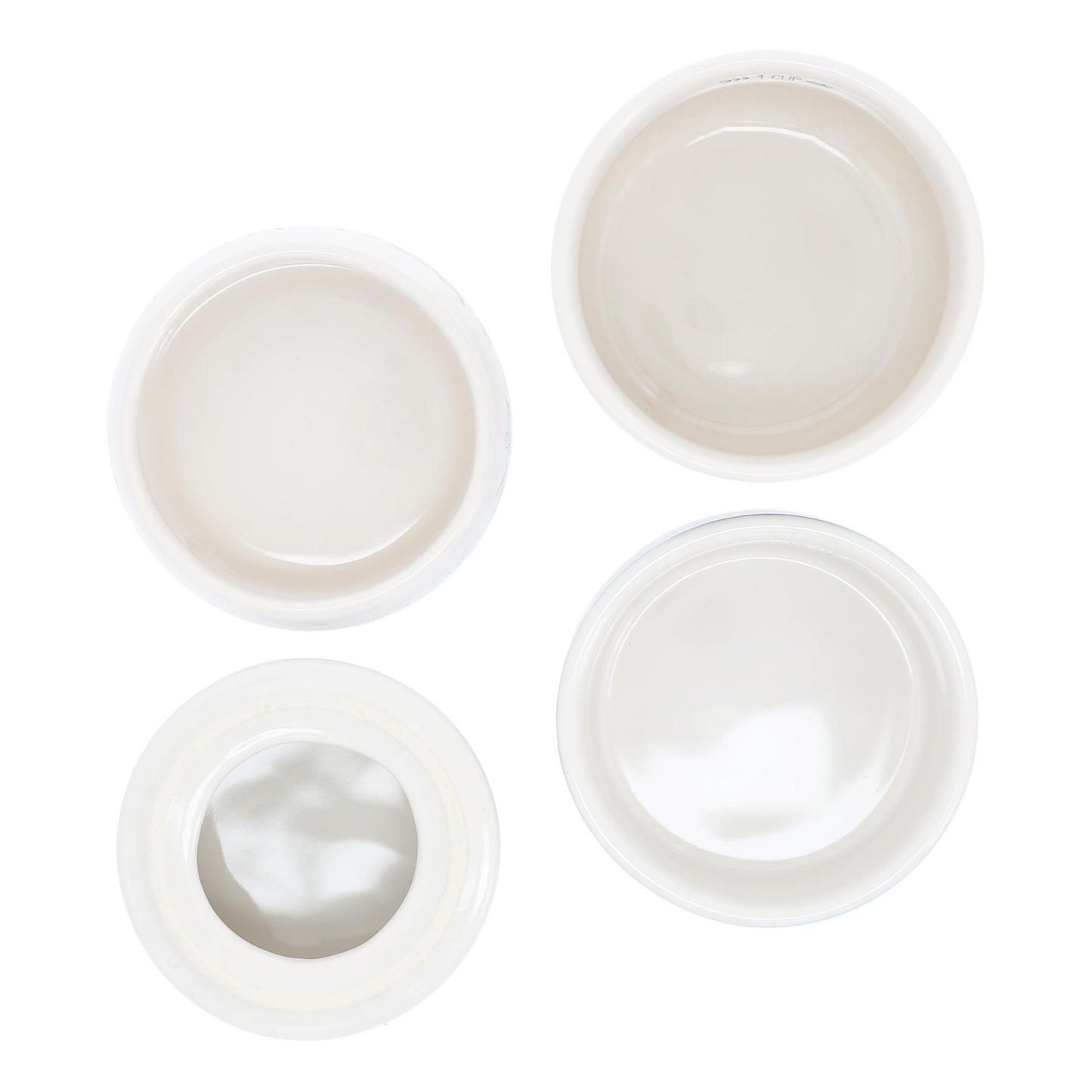 Pavilion Gift Company - Measure - 6.75" x 3.5" Ceramic Stacked Measuring Cups Love Appreciation Baking Kitchenware