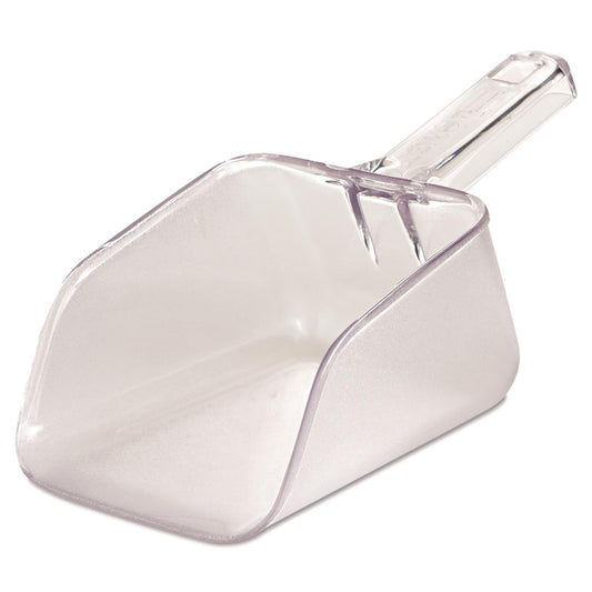 Rubbermaid Commercial Products Bouncer Ice Scoop 32 Ounce Clear for Ingredient Bins or Freezer Small Plastic