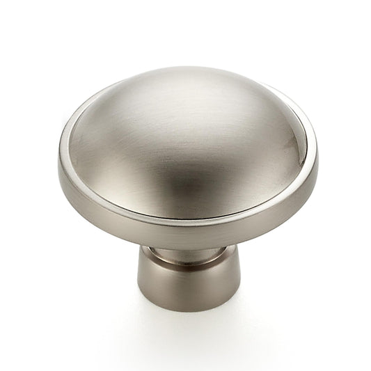 Ravinte 5 Pack 1-1/4 Inch Diameter Kitchen Cabinet Knobs Brushed Nickel Dresser Knobs Round Solid Cabinet Drawer Pulls for Kitchen Cupboard Hardware