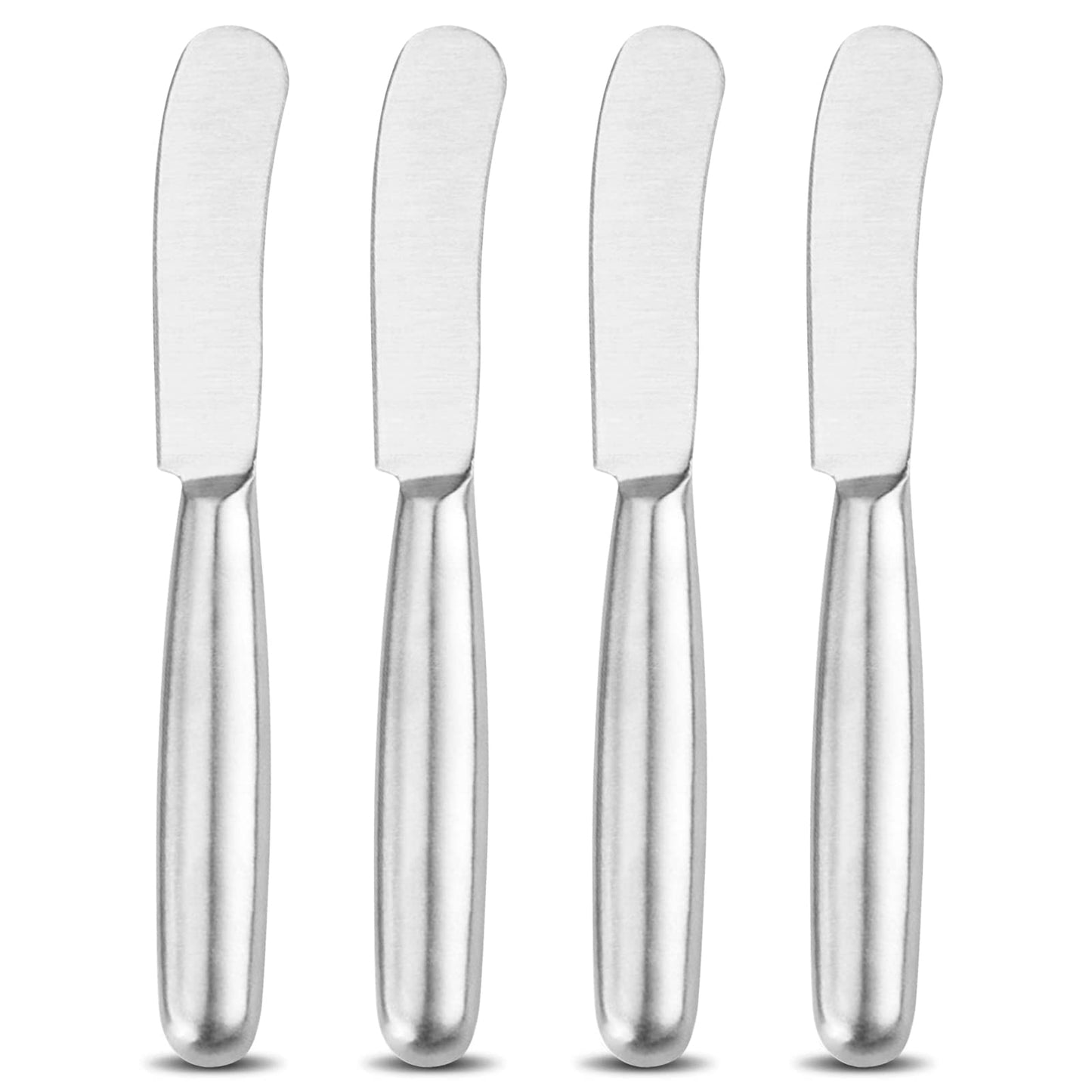 VANRA Spreader Knife Set 4-Piece Butter Knife Stainless Steel Cheese Knife Set for Jams and Cream 8.4-inch