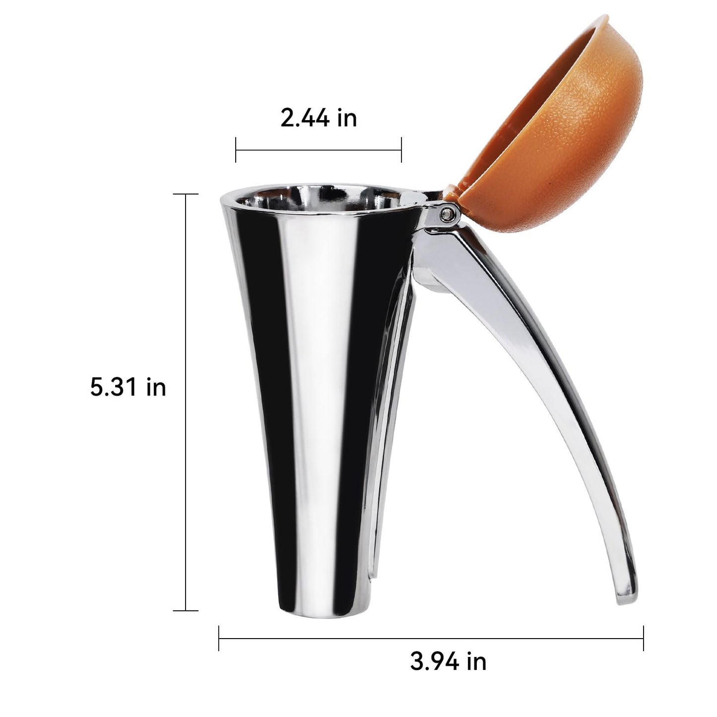 Nut Cracker, Heavy Duty Nutcracker with Splash-Proof Lid, Walnut Cracker Tool with Ergonomic and Self-Retracting Handle -Cracks Large to Medium Sized Nuts With Little Effort